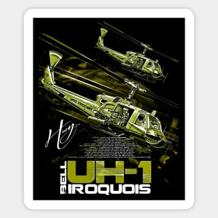 Bell UH-1 Iroquois Helicopter Sticker